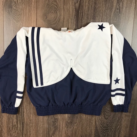 Ellesse Women’s Vintage 2000’s Navy Blue Full Zip Windbreaker Hooded Jacket Sz S - Picture 5 of 10